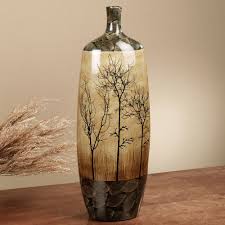 Bare Trees Ceramic Floor Vase