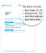 Business identifier code ( bic) field 11. Find Sort Code And Account Number Barclays