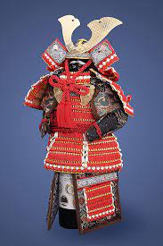 Japanese samurai minamoto no yoshitsune, submission from artstation challenge : Bottle Armor Masterpiece Magazine Japan