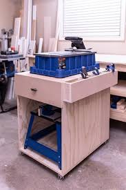 This Shop Cart Is Large And Sturdy Enough To Hold Both Your Foreman Or Portable Router Table And All Of Your Kreg Acc Router Table Mobile Shop Workshop Storage