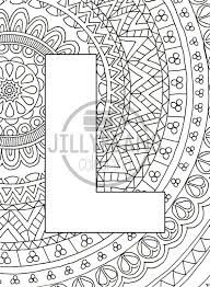 Hand Drawn Colouring Page Mandala Alphabet Letter Etsy Letter A Coloring Pages Lettering Alphabet Coloring Pages