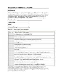 Professional Daily Inspection Report Template Doc Example In 2021 Inspection Checklist Vehicle Inspection Checklist Template