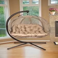 Swing chairs with stands are equally at home inside and outside. Loveseat Hanging Chair With Stand Bed Bath Beyond