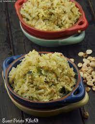 Sweet Potato Khichdi Vrat Upvas Recipe Recipe Sweet Potato Recipes Healthy Farali Recipes Recipes