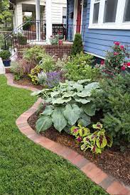 How To Edge A Garden Bed With Brick Brick Landscape Edging Brick Garden Backyard Landscaping