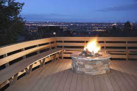But many people prefer to use wood fire pits. Gas Fire Pit On Wooden Deck Novocom Top