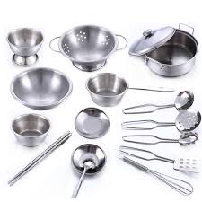 Maybe you would like to learn more about one of these? Buy Kids Stainless Steel Kitchen Toys Set Play House Cookware Cooking Utensils Pots Pans At Affordable Prices Free Shipping Real Reviews With Photos Joom