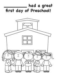 This is a collection of free coloring pages with bible verse references you can use when teaching children the days of creation. First Day Of Preschool Coloring Pages By Miss P S Prek Pups Tpt