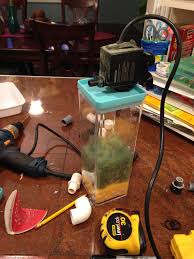 Diy Powerhead In Tank Aquarium Filter Made From Spaghetti Storage Container Diy Aquarium Filter Diy Aquarium Amazing Aquariums
