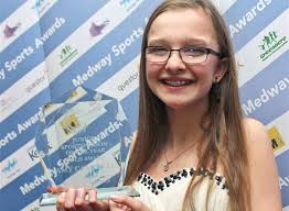 Amy Campbell won Junior Sportsperson of the Year at the 2012 Medway Sports  Awards