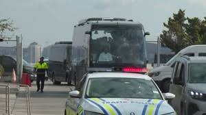 Licensable video: France arrive in Türkiye ahead of UEFA Nations League match