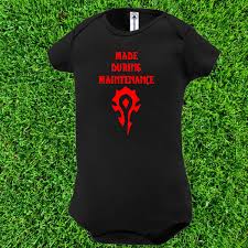 World Of Warcraft Horde Onesie Classic Wow Infant Bodysuit Etsy