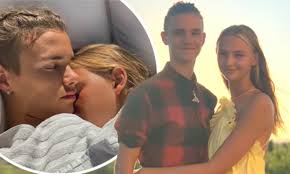 Romeo beckham is a 18 year old british relative. Romeo Beckham Posts A Sweet Tribute To Model Girlfriend Mia Regan As She Celebrates Her 18th Daily Mail Online