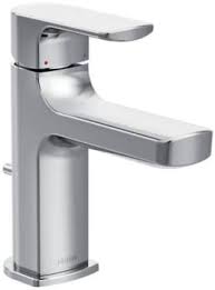Meets epa watersense criteria to conserve. Moen 6900hc Single Handle Cast Spout Bathroom Faucet With 4 Inch Faucet Reach Single Hole Mounting Aerated Water Flow And Ada Compliant With Hot Cold Color Indicators