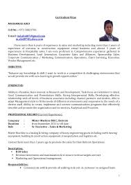 Sales executive resume examples & samples. Cv Sr Executive Sales Marketing