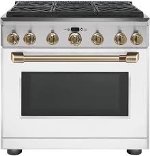 Cafe 36 Freestanding Gas Range Matte White Cgy366p4mw2 In 2020 Oven Cleaning Cool Things To Buy Kitchen Appliances