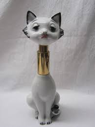 Rare Funky Devilbiss Figural Cat Perfume Bottle Atomizer C1950 S 60 S Parfum Sisesi Parfum Siseleri Kedi