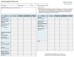 Publicly funded vaccines may be provided only to eligible individuals and must be free of charge. Printable Immunization Schedule And Immunization Record Template