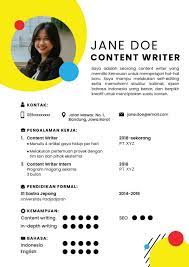 Contoh Cv Bahasa Indonesia Tips Dan Kesalahan Umum Saat Menulisnya