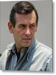 David Janssen Color photo Metal Print by Retro Movie Posters