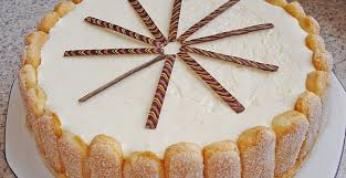 Ich mach oft gleich das doppelte rezept Philadelphia Torte Mit Mandarinen Und Loffelbiskuits 1k Rezepte