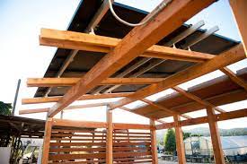 Wood design preis zum kleinen preis hier bestellen. Wood Structure Pv Panels Rustikal Gartenhaus Orange County Von Moss Yaw Design Studio Houzz