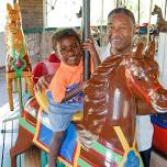 Flying Horses Antique Carousel in Fireman's Park