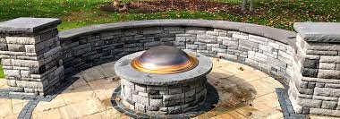 Get a string and tie it to the apply a good amount of mortar on top of the area before placing the capstone press them down so. Fire Pit Builders Pittsburgh Treesdale Landscape Company