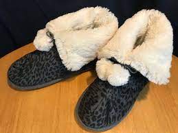 Tops, bottoms, leggings and more. Women S Cuddl Duds Velour Indoor Outdoor Boot Fur Slippers Xl 10 12 For Sale Online Ebay