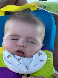 First lake visit and boat napping experience for grandson