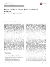 PDF) Issues in Lung Cancer Screening Among Asian American Immigrants