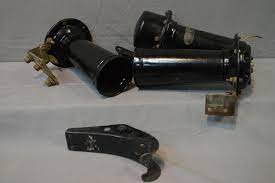 Three Vintage Car Horns Including Sparton Model No 91927x And Two Electric Autolite Ltd 6 Volts Ho