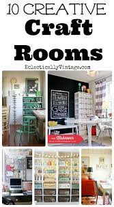 Tips on where to find cheap and free craft room furniture and how to customize your thrift shop or vintage finds. 10 Creative Craft Rooms With Style Dream Craft Room Craft Room Design Craft Room