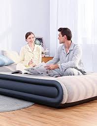 Sable Queen Size Air Mattresses With Built In Electric Pump Inflatable Air Bed Comfortable For Camping Travelling Or Overnight Guests Height 17 Pricepulse