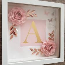 Paper Flowers Sydney On Instagram New Style Of Shadow Boxes Perfect For A Little Princess Flower Shadow Box Shadow Box Gifts Paper Flower Template
