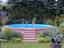 Rundbecken Im Garten Bauen Ideen Poolgestaltung Gartengestaltung Gartenpools