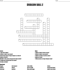 We did not find results for: Dragon Ball Z Crossword Wordmint