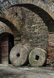 Ancient Grinding Wheels From An Olive Press Toscane Italie San Gimignano Olive Tree Tuscan
