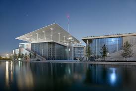 Top deck decorative concrete products distanza 3 m. Stavros Niarchos Foundation Cultural Center Greece Heidelbergcement Group