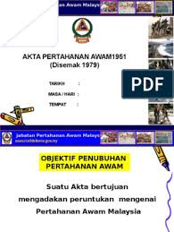 Start share your experience with jabatan pertahanan awam malaysia jpam today! Akta 221 Akta Pertahanan Awam 1951 2