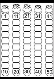 Missing Numbers 1 50 Eight Worksheets Free Printable