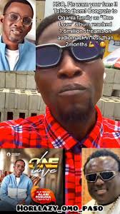 KSO, Pls warn your fans !! Talk to them! Congrats to Oganla family as “One  Love” album reached 1.6million streams