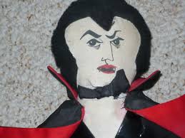 DRACULA 15" doll with coffin box Robin Krause