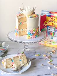 Birthday Cake Recipe Ideas Lucky Charms Cereal Milk Cake This Cake Is Perfect For Celebrating St Patrick S Day Its Colorful And Sweet And Made With Lucky Charms Cake Cake Fancy Cakes