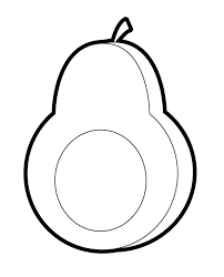 Home/fruit coloring pages/avocado coloring page. Avocado Coloring Pages Free Printable Coloring Pages For Kids