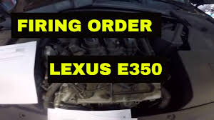 All warning lights went off after driving about 200 miles. Lexus Es 350 Firing Order Youtube