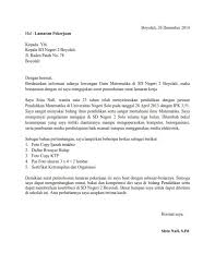 Contoh surat lamaran kerja sebagai guru. Contoh Surat Lamaran Guru Tik Contoh Surat