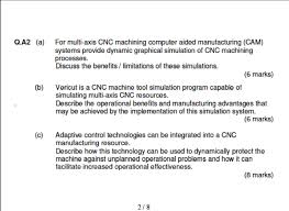 Automation mitigates the effects of labor shortages. Q A2 For Multi Axis Cnc Machining Computer Aided Chegg Com
