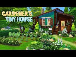 Gardener S Tiny House The Sims 4 Speed Build Youtube Sims House Sims House Design Sims House Plans