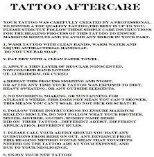 Tattoo Aftercare I Love These Instructions They Are Pretty Much In Line With What My Tattoo Artist Sailor Woody S Tattoo Aftercare Tattoo Advice Aftercare